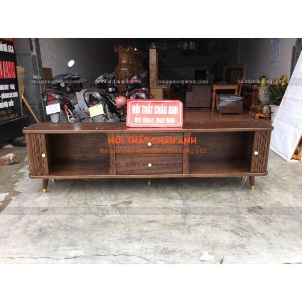 Kệ ti vi gỗ sồi Nga TV049